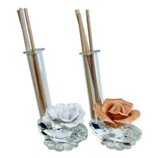 34106 Bomboniere Profumatore cristallo Fiore Rosa Nozze Comunione Diffusore