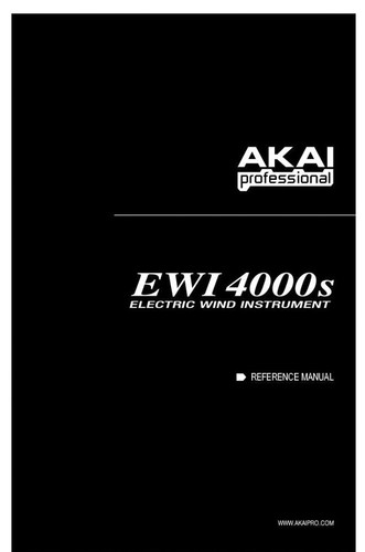 Akai ewi4000s manuale - ewi4000s,