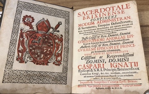 Sacerdotale brixinense 1710 - sacerdotale,