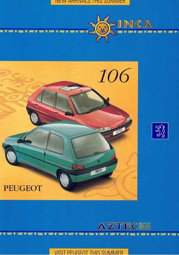 Catalogue brochure peugeot 106 - catalogue,