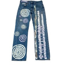 Levi 501 31 X 30 Artsy Painted