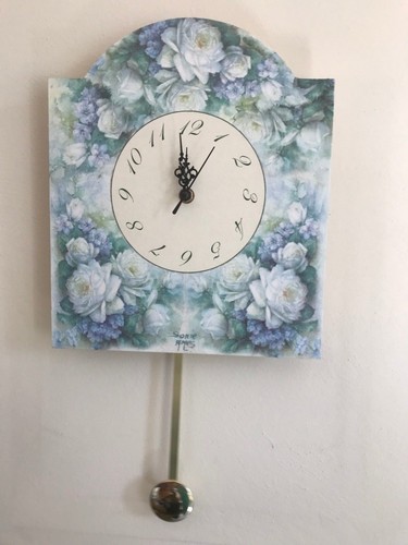 Decoupage orologio rose - decoupage,