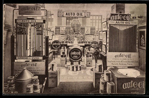 Cartolina auto oil - cartolina,