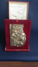 1983 GIANCARLO SANI SCULTURA OPERA FUSIONE  IN BRONZO DORATO LEONE D'ORO !