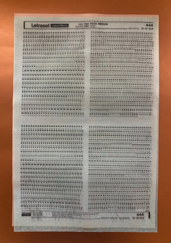 Letraset 444 folio - letraset,