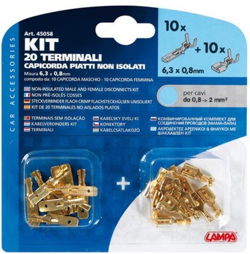 Kit terminali capicorda - 20,