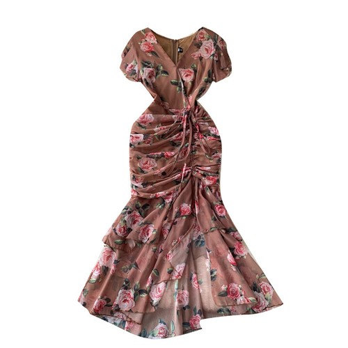 Donna midi coda abito - midi,