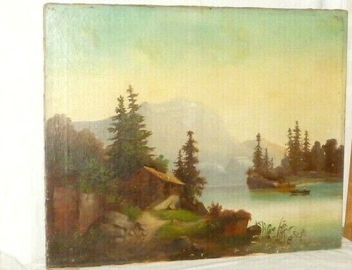 Vecchio dipinto olio - vecchio, a