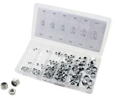 SET DI DADI AUTOBLOCCANTI PER BULLONI METRICI ASSORTITI ZINCATI 195 PEZZI 