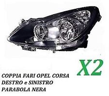COPPIA FARI FANALE PROIETTORE ANT SX-DX OPEL CORSA D DA 2006 IN POI H7-H1 PRED.