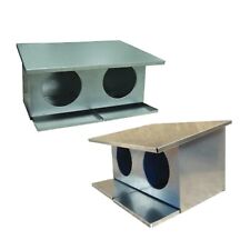 COLOMBAIA GABBIA PER COLOMBI A 2FORI ACCIAIO ZINCAT 58X32CM 40HCM-FONDO LAMIERA