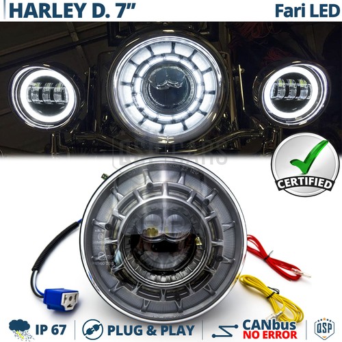 Faro led per moto harley - faro,