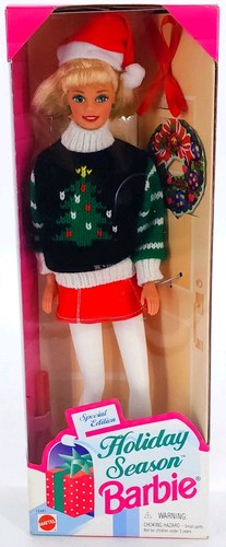 Barbie natalizia afroamericana