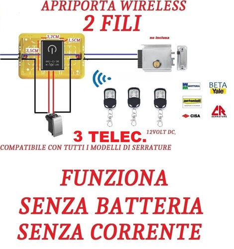 Ricevente elettro serratura - ricevente,
