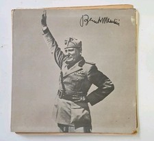 Benito Mussolini dalla sua viva voce - Vinile 1965 Proclamazione Impero Guerra