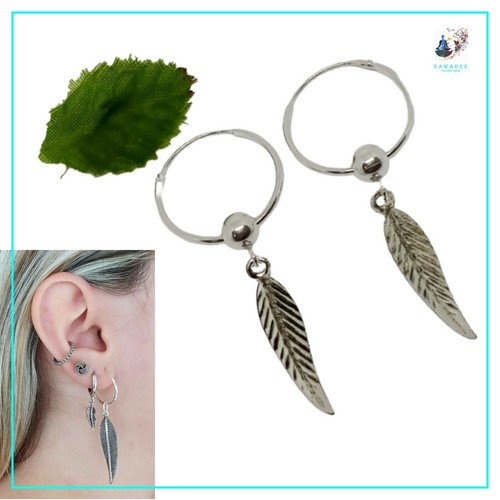 Orecchino cerchio argento - , con