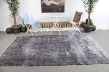 Tappeti vintage, tappeti di lana, tappeto grande 5,5 x 9,4 piedi, tappeto turco, tappeti orientali