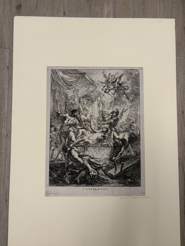 Stampa antica martirio - stampa, san