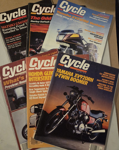 Vtg 6ct cycle magazine lot - vtg,