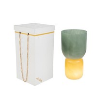 VASO Vetro con LAMPADA VERDE