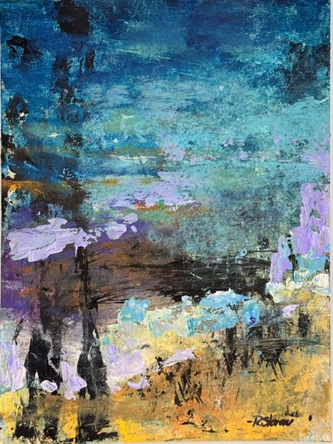 Quadro paesaggio astratto