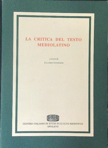 Critica del testo - del,