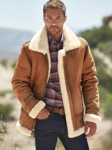 Giacca uomo pelle cammello