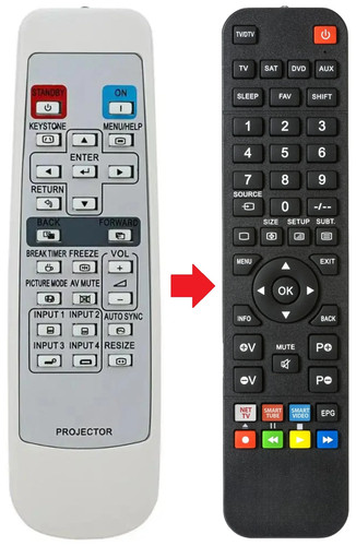 Telecomando adatto per sharp - adatto,