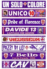 FIORENTINA 2° SET - 8 ADESIVI