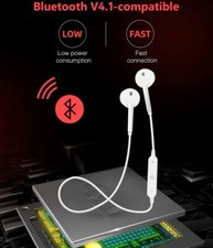 Cuffie universali auricolare Bluetooth con microfono per smartphone senza fili 