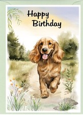 Biglietto Compleanno Cocker