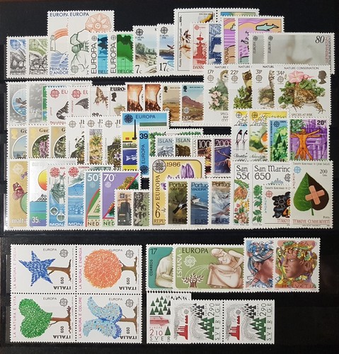 Europa cept 1986 set completo - cept,