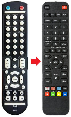 Telecomando adatto per - , nad