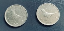 CROAZIA 2 monete 1 Kuna 2001 e 2007
