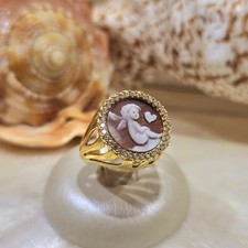 Anello cammeo angelo amore