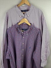 Polo Ralph Lauren uomo 4XB camicia abbottonata confezione preppy lotto di 2