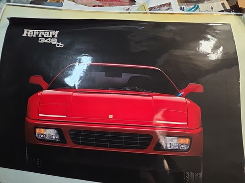 1990 poster showroom - poster, ferrari