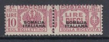 ITALIA SOMALIA Pacchi n.64 cv 1500$ MNH** - FIRMATO - SUPER RARO