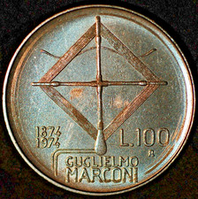 Italy 100 Lire 1874-1974
