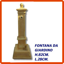 Fontana da giardino moderna per esterno in pietra marmo rubinetto h82 fontanella