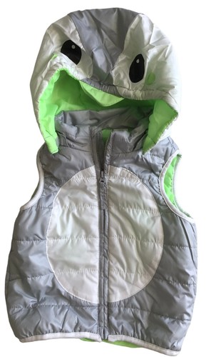 Baby puffer vest gray - &,