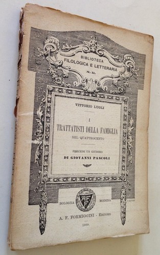 Lugli trattatisti della - v.,