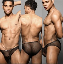 slip andrew christian scatenato sexy maglia quasi nudo media rete trasparente 