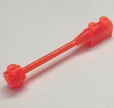 Lego 30359a Trans-Neon Orange Bar Brick Curved Top End Original No Axle Holder
