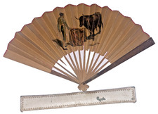 Ventaglio antico dipinto a