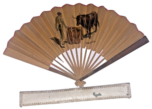 Ventaglio antico dipinto - , a