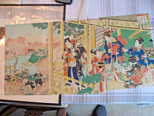 Set 3 xilografie giapponesi