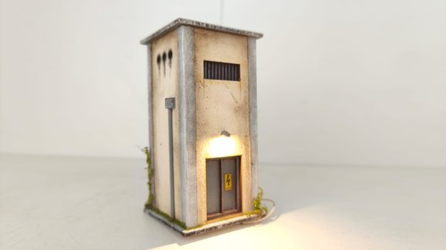 Edificio scala cabina - 1/87,