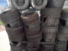 3 TRENI DI  Gomme, pneumatici 11×7.10-5. per Kart marca "Vega" da bagnato  