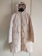 GAS piumino lungo con cappuccio in vera piuma, M